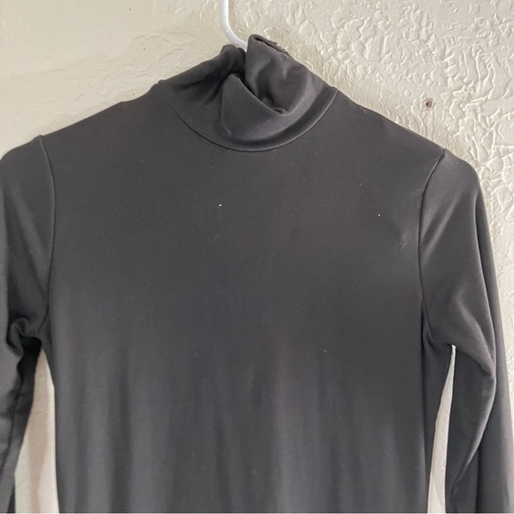 BUMP Suit Gigi Mock Neck Maternity Bodysuit in Black - Picture 5 of 12